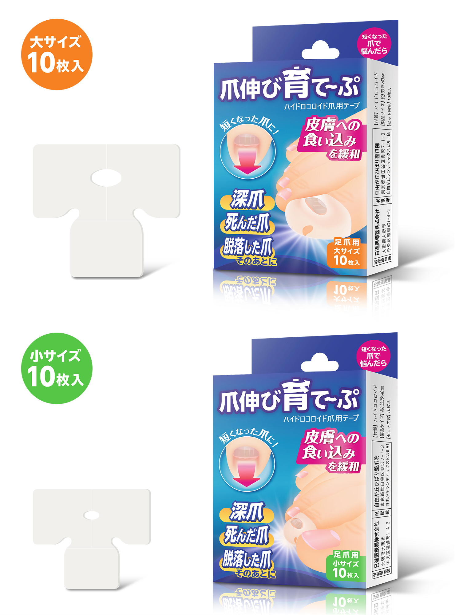 大小サイズの目安